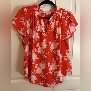 41 Hawthorne Tiffiny Tulip Sleeve Blouse M Petite